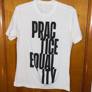 Lululemon practice equality small S white black
